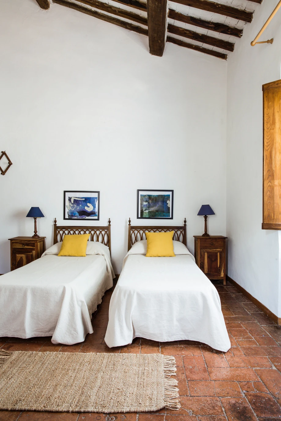 Bedroom in a restored thirteenth century farm in the heart of Tuscany. Connect with nature in a beautifully tranquil spot.